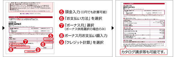 オンライン見積の流れ