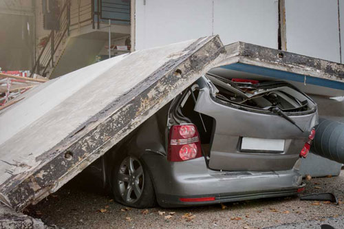 水没以外の災害でも車両保険は使えるの？