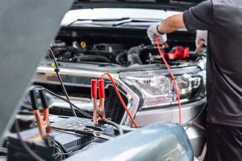 他の車から電力を一時的分けてもらう