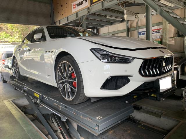 マセラティ　ギブリ　グー故障診断（コンピュータ診断）・車検整備