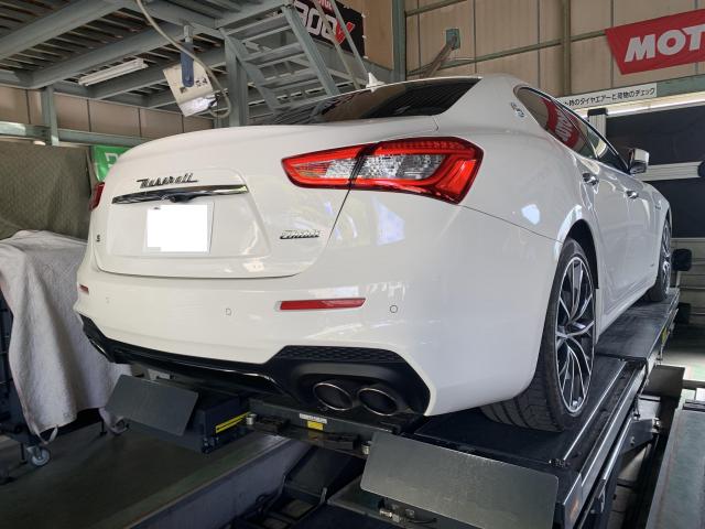 マセラティ　ギブリ　グー故障診断（コンピュータ診断）・車検整備
