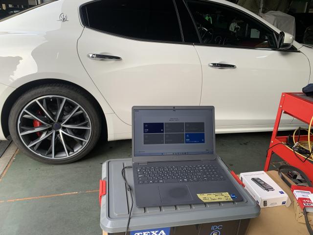 マセラティ　ギブリ　グー故障診断（コンピュータ診断）・車検整備