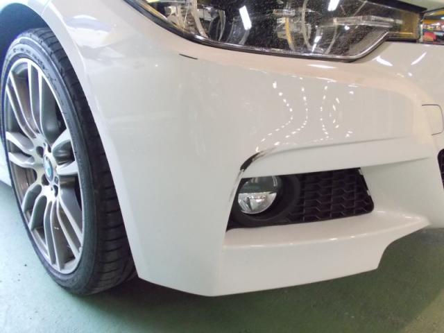 ＢＭＷ　３シリーズ　１日で完成！　輸入車バンパーキズ・へこみ直し　郡山市