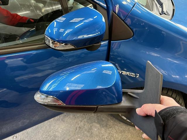 トヨタ　アクア　板金・外装補修　ミラー交換　ドアミラー交換　中古部品　リサイクル部品　探します　事故車修理　キズ修理　へこみ修理　福島県いわき市内郷