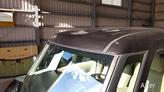 スズキ スペーシアのフロントガラス交換