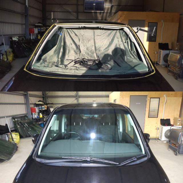 ホンダ ステップワゴンのフロントガラス交換