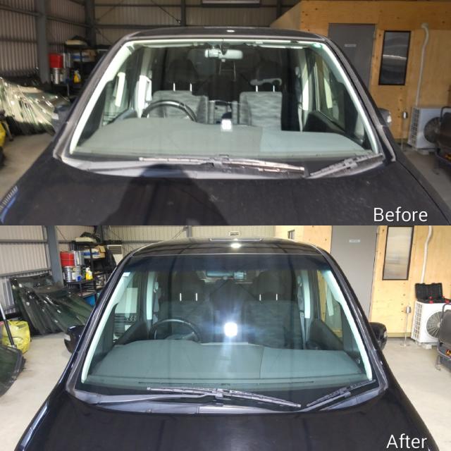 ホンダ ステップワゴンのフロントガラス交換