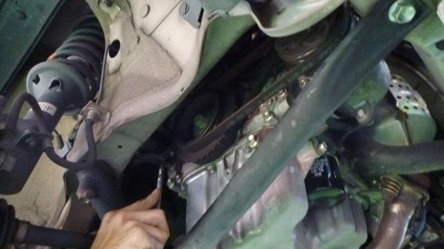 【尾張旭・瀬戸市で自動車の車検・整備・修理ならスマイル車検の小鈴自動車へ】★スズキ　パレット　ベルト交換★
