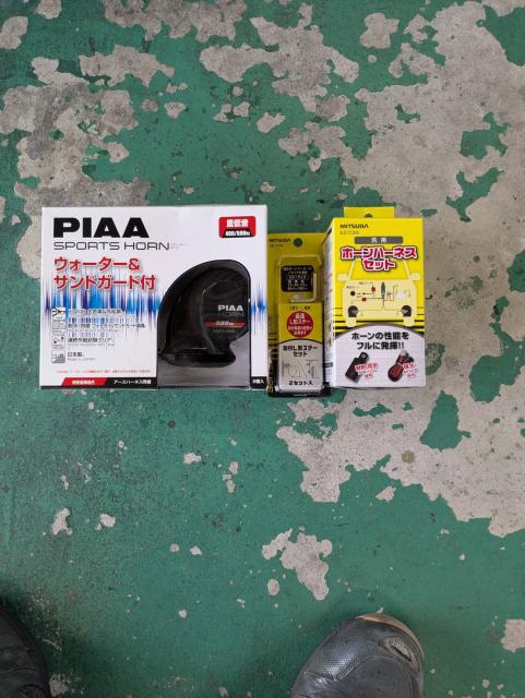 ダイハツ　タント　持ち込みホーン取り付け　パーツ持込取り付け大歓迎　・車検【車検後に令和7年度産の新米みずかがみ5Kｇプレゼントしております】・板金、ボディコーティング受付中　滋賀県　近江八幡市　野洲市　草津市　東近江市　大津市