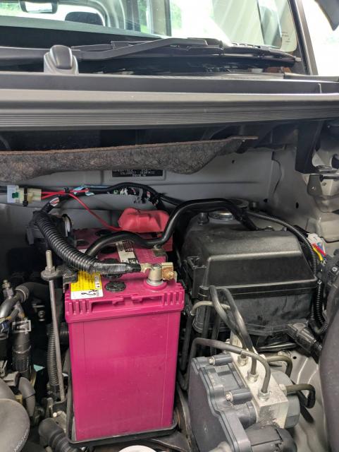 ダイハツ　タント　持ち込みホーン取り付け　パーツ持込取り付け大歓迎　・車検【車検後に令和7年度産の新米みずかがみ5Kｇプレゼントしております】・板金、ボディコーティング受付中　滋賀県　近江八幡市　野洲市　草津市　東近江市　大津市