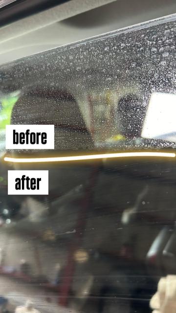 トヨタ　ランドクルーザープラド　ウィンドウコーティング　油膜除去