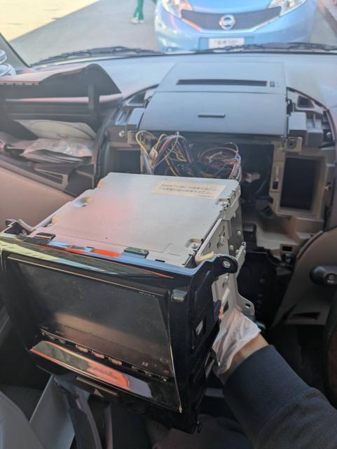 日産　ルークス　ETC取付