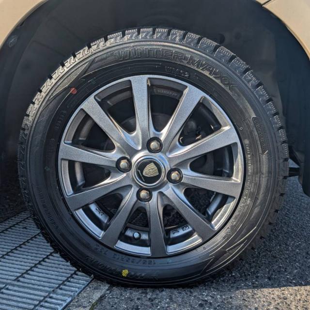 スズキ　アルトラパン　新品スタドレスタイヤ　ダンロップ　ウィンターマックスWM02 155/65R13　4本交換【福山市　府中市　神石高原町　井原市　笠岡市　持込でのタイヤ交換大歓迎受付中！Web予約もOK！！】