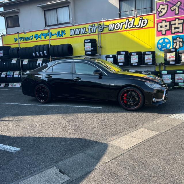 トヨタ　マークＸ　新品輸入タイヤのミネルバ F205 235/40R19の4本に交換【福山市　府中市　神石高原町　井原市　笠岡市　持込でのタイヤ交換大歓迎受付中！Web予約もOK！！】