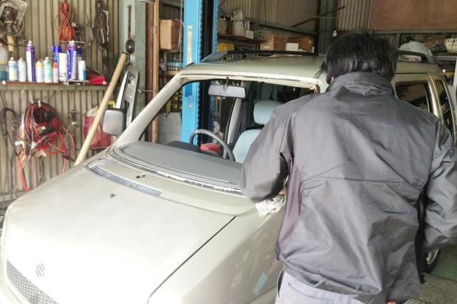 ワゴンR 格安 ガラス交換 中津川