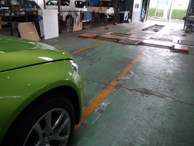 フォルクスワーゲン　シロッコ　車検入庫しました！