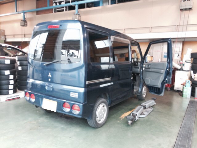 三菱　タウンボックスの車検整備になります♪