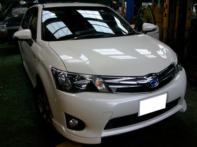 カローラフィールダーハイブリッド納車準備中です