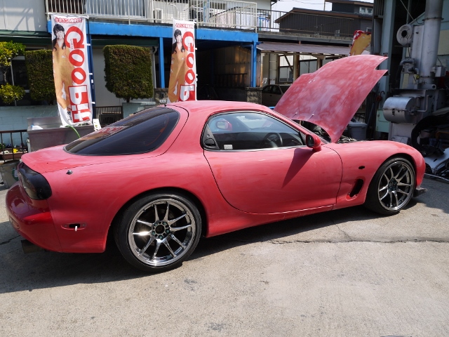 瀬戸市　マツダ　RX-7　スパークプラグ交換