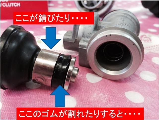 ホイールシリンダーを交換すればブレーキも安心♪