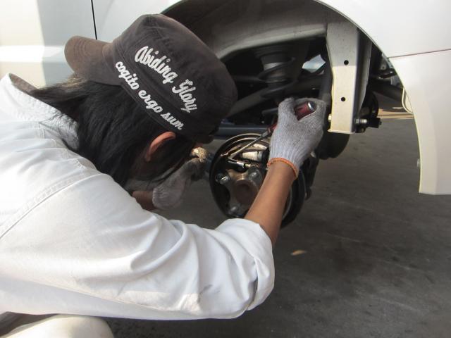 西尾市　エブリーとデミオの車検です！