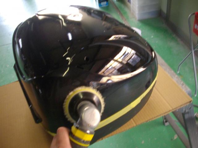 バイクのパーツ色変え塗装。