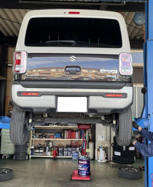 ハスラー　法定12ヶ月点検　車の安全性を維持し、故障や事故を未然に防ぐために欠かせない点検です。