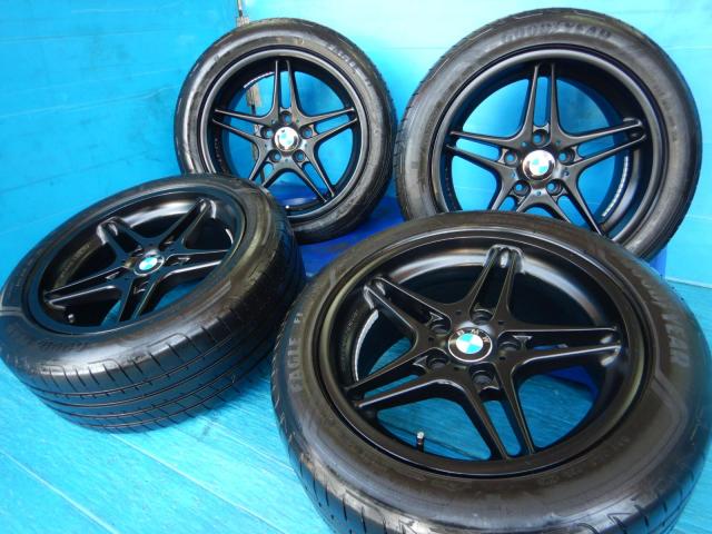 ＢＭＷ　３シリーズ　パーツ情報
BMW3シリーズ、4シリーズ、X1に装着できる17インチセット入庫です！
レーシングダイナRD3　17インチ　BMW承認ランフラットタイヤ付！
